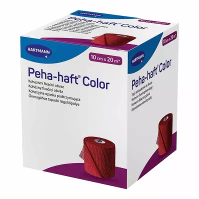 Επίδεσμος στερέωσης Peha Haft Color latex f.10 cm x 20 m κόκκινο, 1 τεμάχιο