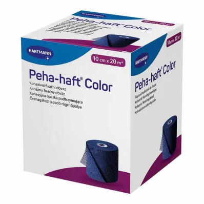 Επίδεσμος στερέωσης Peha Haft Color latex f.10 cm x 20 m μπλε, 1 τεμάχιο