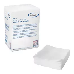 MULLKOMPRESSEN 10x10 cm μη αποστειρωμένα 8x, 100 τεμάχια