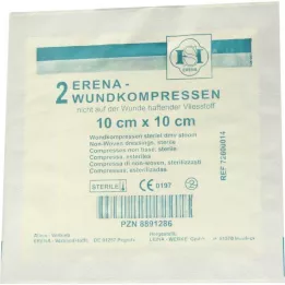 ERENA Μη υφασμένα επιθέματα αποστειρωμένα 10x10 cm, 2 τεμάχια