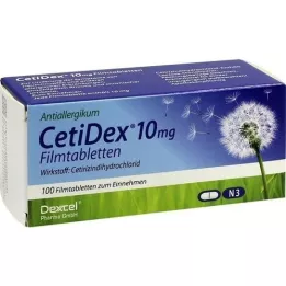 CETIDEX 10 mg επικαλυμμένα με λεπτό υμένιο δισκία, 100 τεμάχια