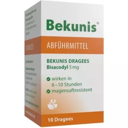 BEKUNIS Dragees Bisacodyl 5 mg δισκία με εντερική επικάλυψη, 10 τεμάχια