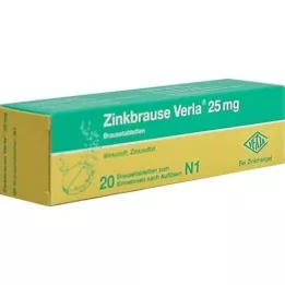 ZINKBRAUSE Verla 25 mg αναβράζοντα δισκία, 20 τεμάχια