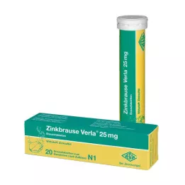 ZINKBRAUSE Verla 25 mg αναβράζοντα δισκία, 20 τεμάχια