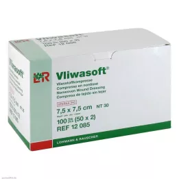 VLIWASOFT Μη υφασμένα επιθέματα 7,5x7,5 cm αποστειρωμένα 6l, 50X2 τεμάχια
