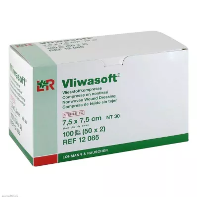 Κομπρέσες fleece Vliwasoft 7,5x7,5cm αποστειρωμένες 6 στρώσεων, 50x2 τεμάχια