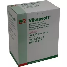 VLIWASOFT Μη υφασμένα επιθέματα 10x20 cm αποστειρωμένα 6l, 50X2 τεμάχια