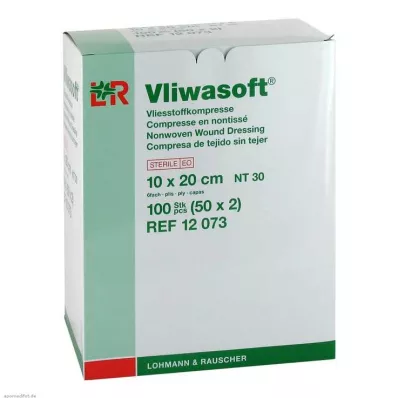 Κομπρέσες fleece Vliwasoft 10x20cm 6 στρώσεις αποστειρωμένες, 50x2 τεμάχια