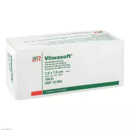 VLIWASOFT Μη υφασμένα επιθέματα 7,5x7,5 cm μη αποστειρωμένα 6l, 100 τεμάχια