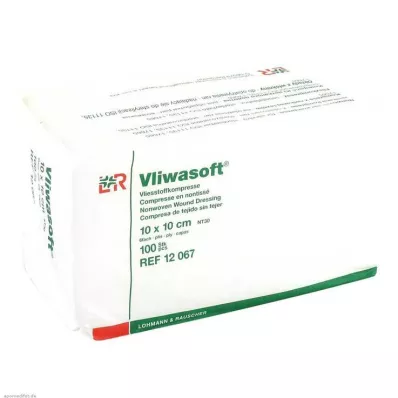 Κομπρέσες fleece Vliwasoft 10x10cm 6 στρώσεων μη αποστειρωμένες, 100 τεμάχια
