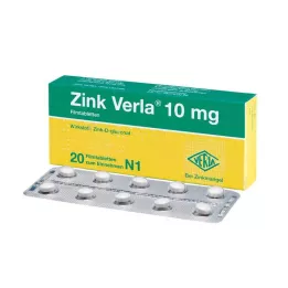 ZINK VERLA Επικαλυμμένα με λεπτό υμένιο δισκία των 10 mg, 20 τεμάχια