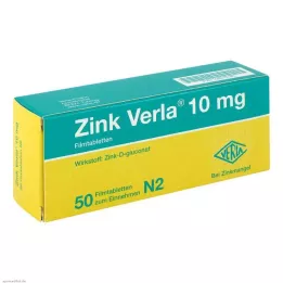 ZINK VERLA 10 mg επικαλυμμένα με λεπτό υμένιο δισκία, 50 τεμάχια
