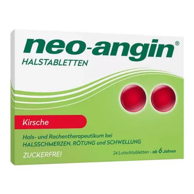 παστίλιες neo-angin throat κεράσι χωρίς ζάχαρη, 24 τεμ
