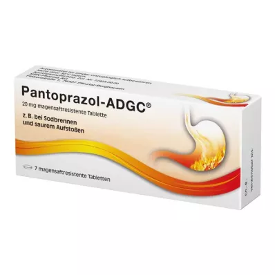Παντοπραζόλη ADGC 20 mg εντερικά επικαλυμμένα δισκία, 7 τεμ