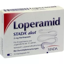 LOPERAMID STADA οξεία 2 mg σκληρές κάψουλες, 10 τεμάχια