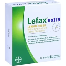 LEFAX επιπλέον μικροκοκκία Lemon Fresh, 16 τεμάχια