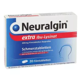 NEURALGIN επιπλέον επικαλυμμένα με λεπτό υμένιο δισκία Ibu-Lysinate, 20 τεμάχια