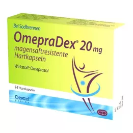 OMEPRADEX 20 mg γαστροανθεκτικές σκληρές κάψουλες, 14 τεμάχια