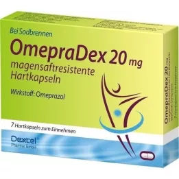 OMEPRADEX 20 mg γαστροανθεκτικές σκληρές κάψουλες, 7 τεμάχια