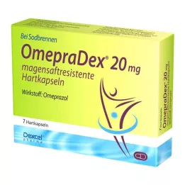 OMEPRADEX 20 mg γαστροανθεκτικές σκληρές κάψουλες, 7 τεμάχια