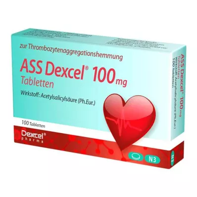 ASS Ταμπλέτες Dexcel 100 mg, 100 τεμ