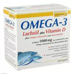 OMEGA-3 LACHSÖL plus Vit.D plus Omega-3 Conc. κάψουλες, 100 τεμάχια
