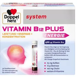 DOPPELHERZ Αμπούλες πόσιμου συστήματος Vitamin B12 Plus, 30X25 ml