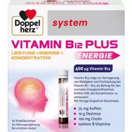 DOPPELHERZ Αμπούλες πόσιμου συστήματος Vitamin B12 Plus, 10X25 ml