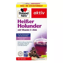 DOPPELHERZ ζεστό elderberry με βιταμίνη C+ψευδάργυρο σε κόκκους, 10 τμχ
