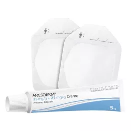 ANESDERM 25 mg/g + 25 mg/g κρέμα + 2 επιθέματα, 5 g