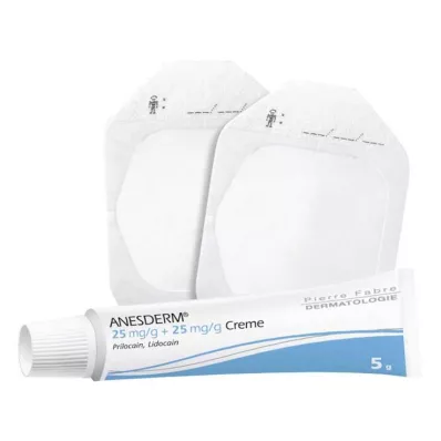 ANESDERM 25 mg/g + 25 mg/g κρέμα + 2 επιθέματα, 5 g