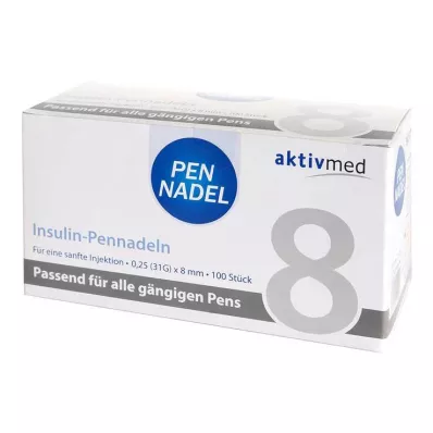 Βελόνα στυλό universal 8 κάνουλες 0,26x8 mm, 100 τεμάχια