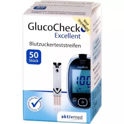 GLUCOCHECK Εξαιρετικές δοκιμαστικές ταινίες, 50 τεμάχια