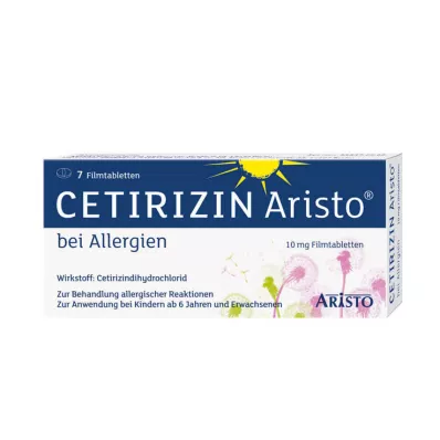 Cetirizine Aristo για αλλεργίες 10 mg επικαλυμμένα με λεπτό υμένιο δισκία, 7 τεμ