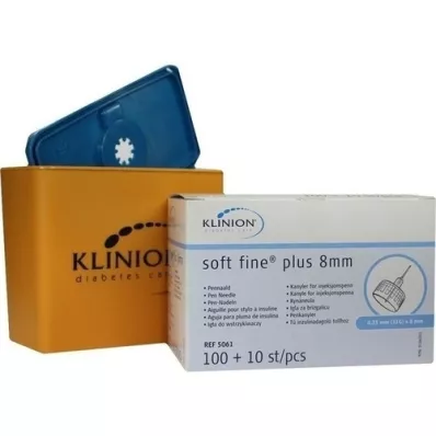 KLINION Βελόνες στυλό Soft fine plus 0,25x8 mm 31 G, 110 τεμάχια