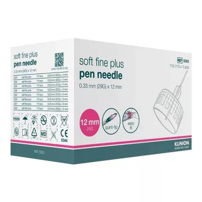 Κάνουλες Klinion Soft fine plus 12mm 29G 0,33mm, 110 τεμάχια