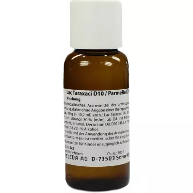 Lac Taraxaci D10 / Parmelia D10 aa Αραίωση, 100 ml Lac Taraxaci D10 / Parmelia D10 aa Αραίωση, 100 ml