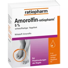 AMOROLFIN-ratiopharm 5% βερνίκι νυχιών με δραστική ουσία, 3 ml