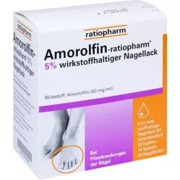AMOROLFIN-ratiopharm 5% βερνίκι νυχιών με δραστική ουσία, 5 ml