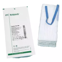 BAUCHTUCH lite 40x40 cm τετραπλό αποστειρωμένο μπλε RK, 14X2 τεμ