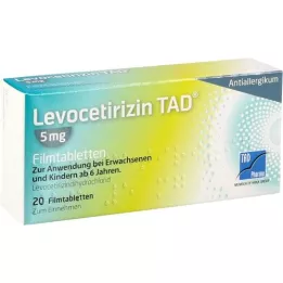 LEVOCETIRIZIN TAD επικαλυμμένα με λεπτό υμένιο δισκία των 5 mg, 20 τεμάχια