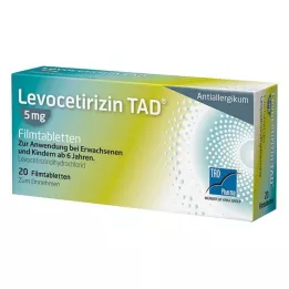 LEVOCETIRIZIN TAD επικαλυμμένα με λεπτό υμένιο δισκία των 5 mg, 20 τεμάχια