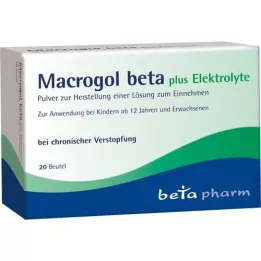 MACROGOL beta plus Electrolyte Plv.for oral use, 20 τεμάχια