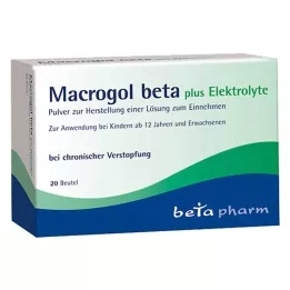 MACROGOL beta plus Electrolyte Plv.for oral use, 20 τεμάχια