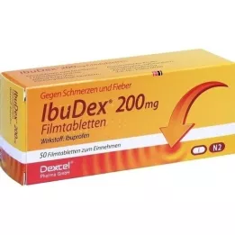 IBUDEX Επικαλυμμένα με λεπτό υμένιο δισκία 200 mg, 50 τεμάχια