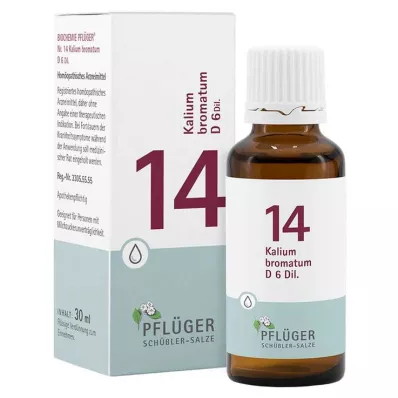 Biochemistry Pflueger 14 potassium bromat.D 6 σταγόνες, 30 ml