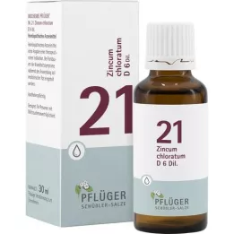 BIOCHEMIE Pflüger 21 Zincum chloratum D 6 σταγόνες, 30 ml