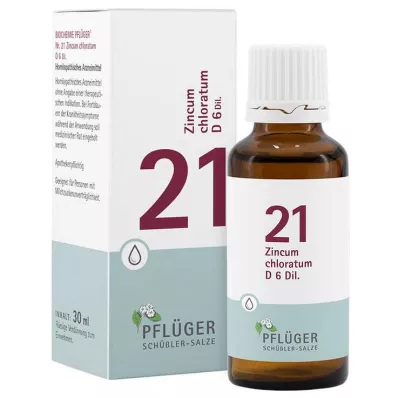 Biochemistry Pflueger 21 Zincum chloratum D 6 σταγόνες, 30 ml