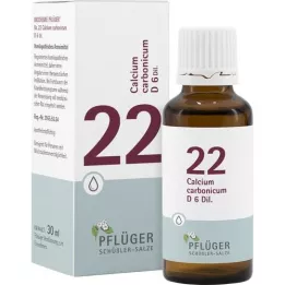 BIOCHEMIE Pflüger 22 Calcium carbonicum D 6 στάγδην, 30 ml