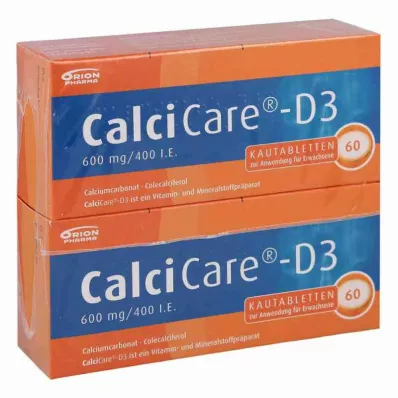 CalciCare-D3 600mg/400 διεθνείς μονάδες (120 τεμάχια)